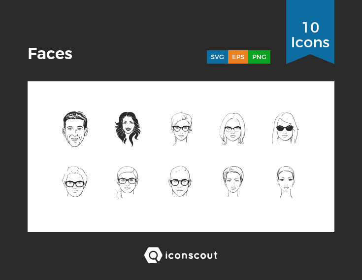 Faces icons by Egor Polyakov