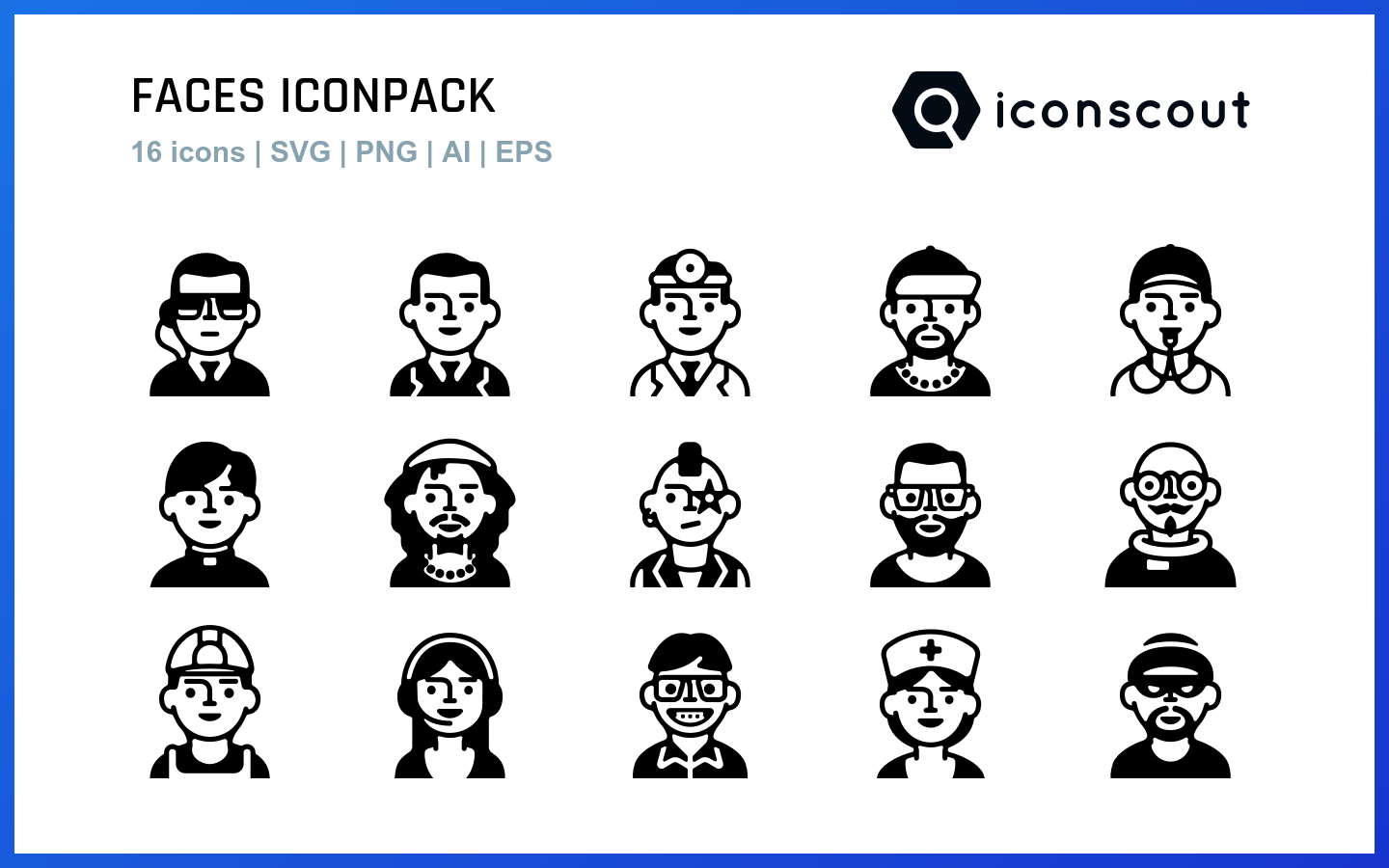 Faces icons by Guilherme Simoes