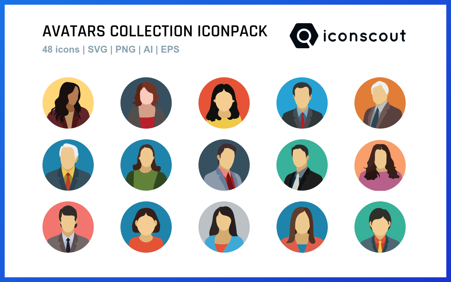 Avatar Icons in SVG, PNG, AI to Download