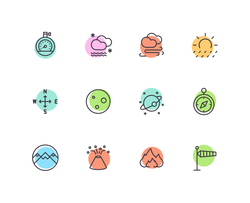 Weather icons by Vignesh Oviyan