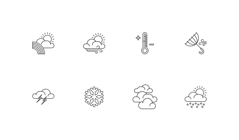Weather Vol 2 icons by Danil Polshin