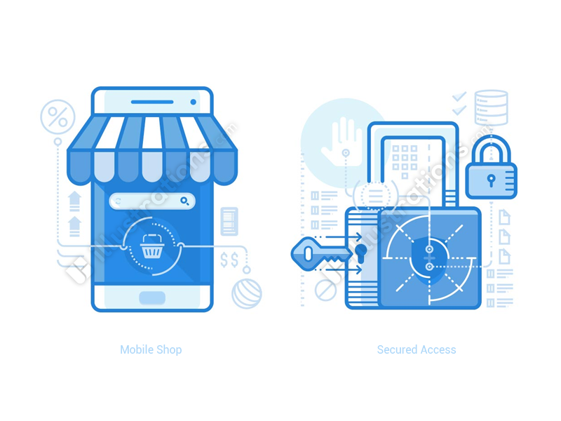 online-shop-and-security-illustration-by-ramy-wafaa