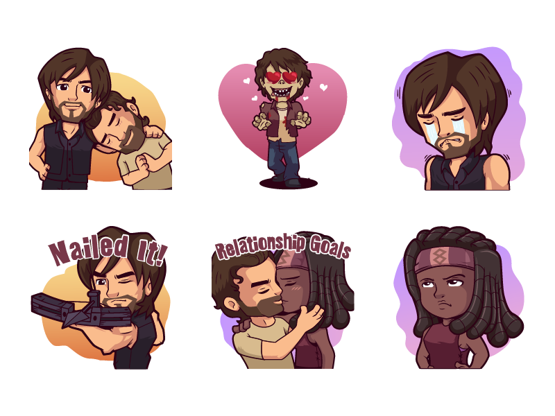 the-walking-dead-stickers-by-irvan-ramdani