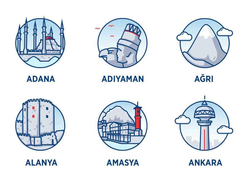 turkish-cities-icon-concept-by-selim-ozkok