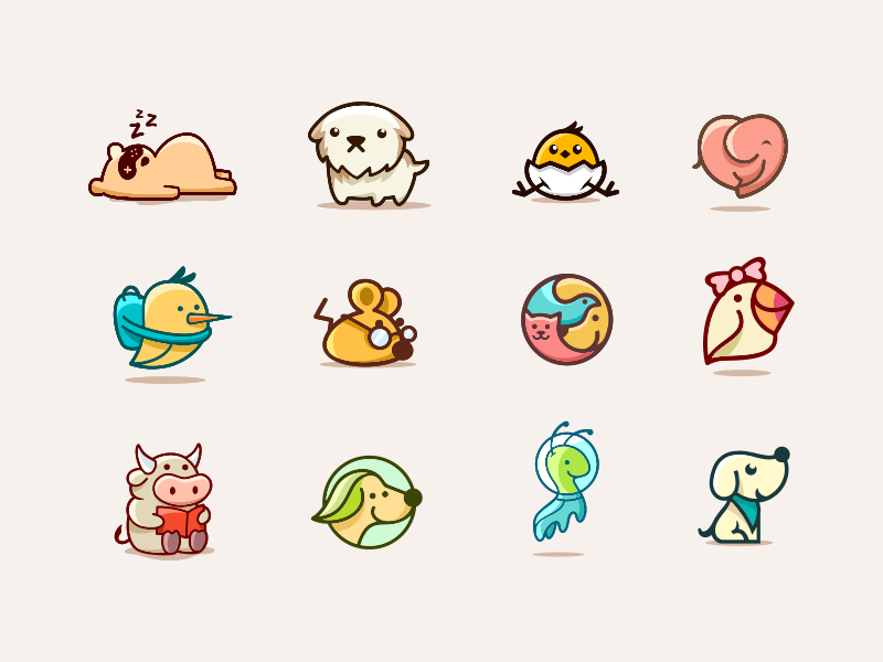 birds-and-animals-icons-by-artsigma