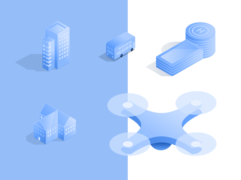 city-isometric-icons-by-walid-beno
