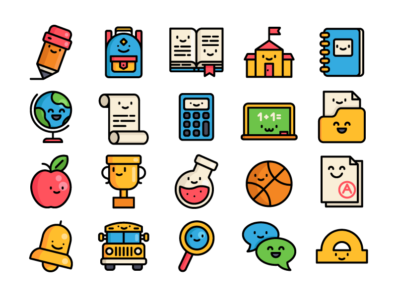 school-icons-by-sergey-ershov