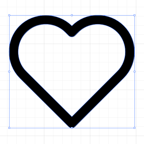 How to create Heart icon in Adobe Illustrator - Iconscout