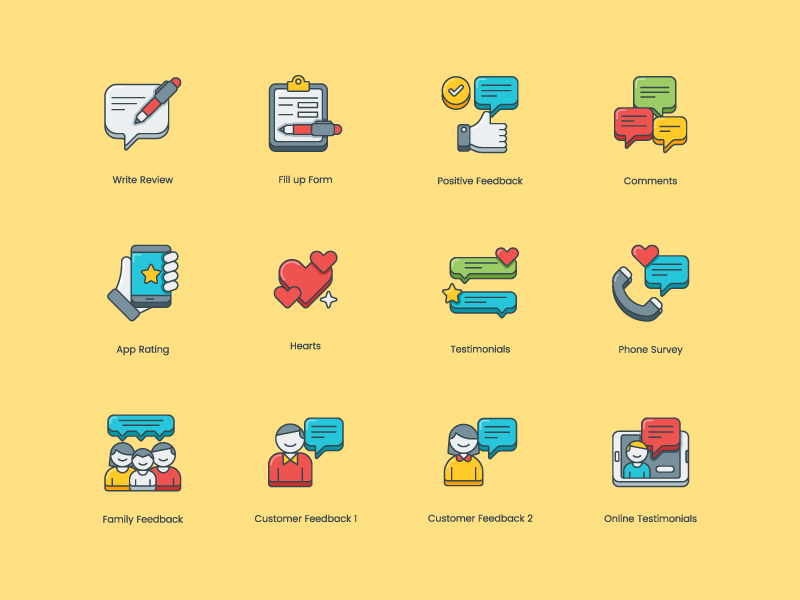 customer-survey-feedback-icon-set-by-steve-gerald