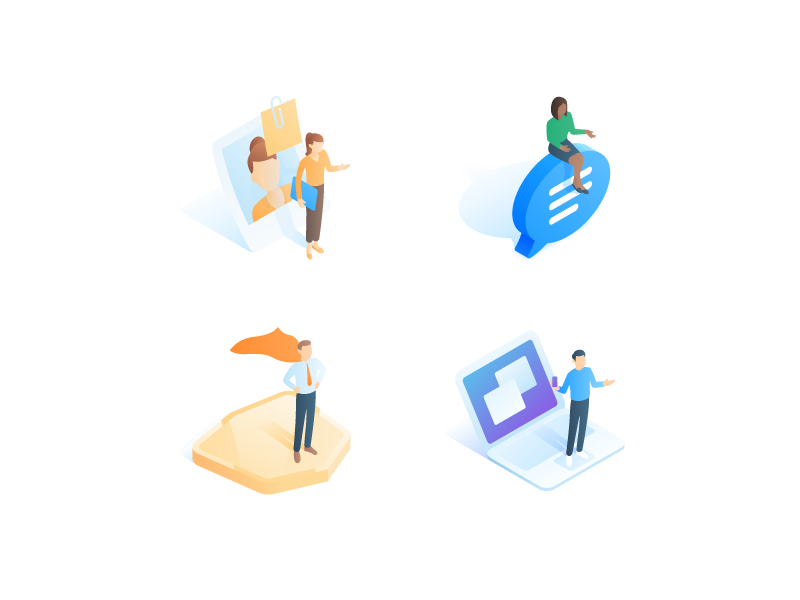 people-and-jobs-isometric-icons-by-gustavo-zambelli