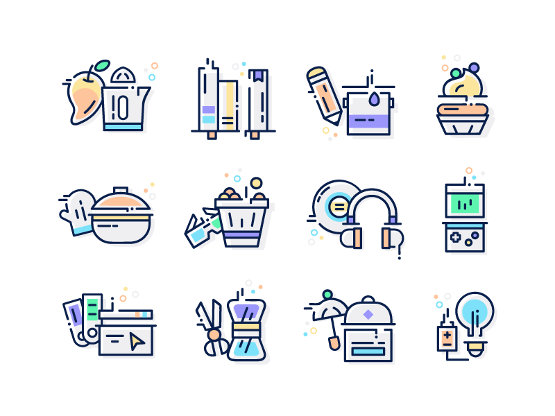 Hobbies and Interest icons by Mehvish