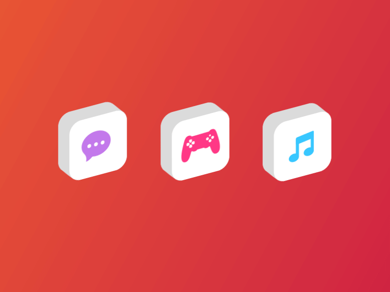 Isometric icons by Motion Land