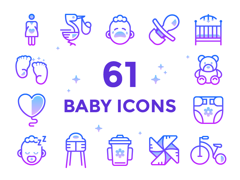 Baby Icons by Anna Golde for Icons8