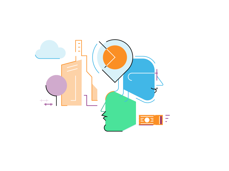 Connecting with customer illustration by Isaac