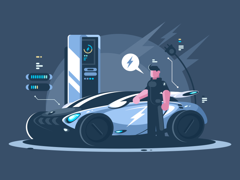 Electric Car by Anton Fristler for Kit8