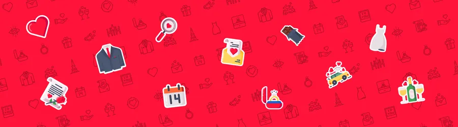 21 Free and Premium Valentine's day Icon packs - 2018