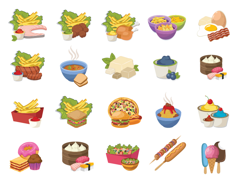 Food icons by Kubanek Design