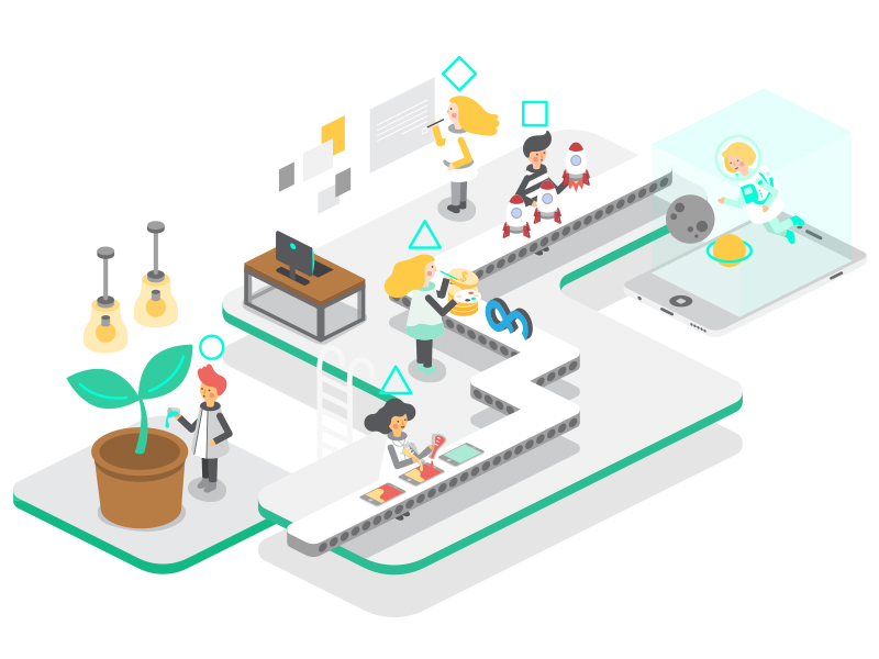 Office culture web illustration by Yesyo Yeh