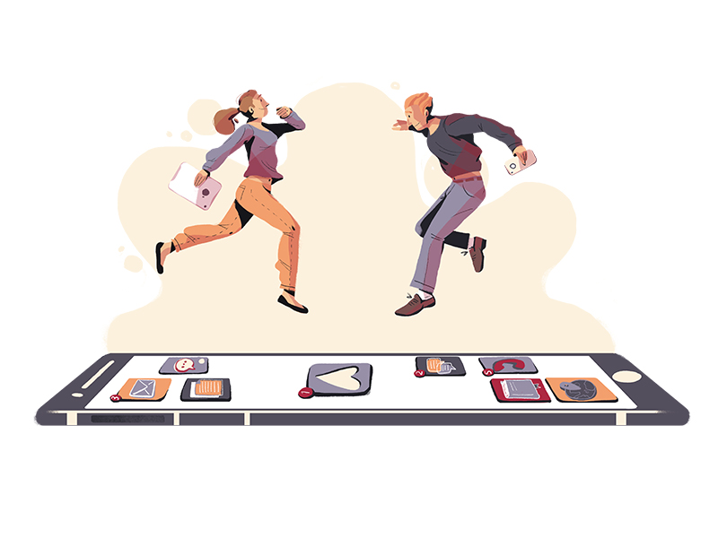 Dating app Illustration by Artern Design