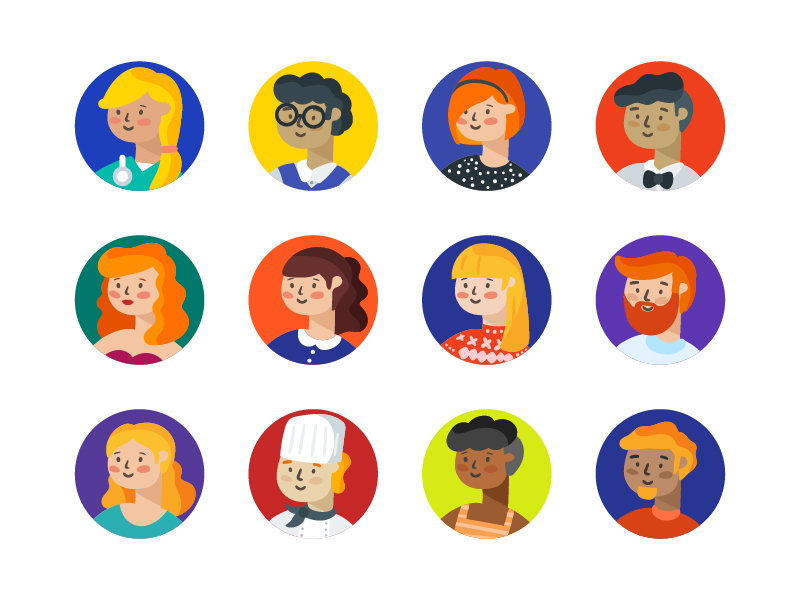 Avatars icons by Sooodesign