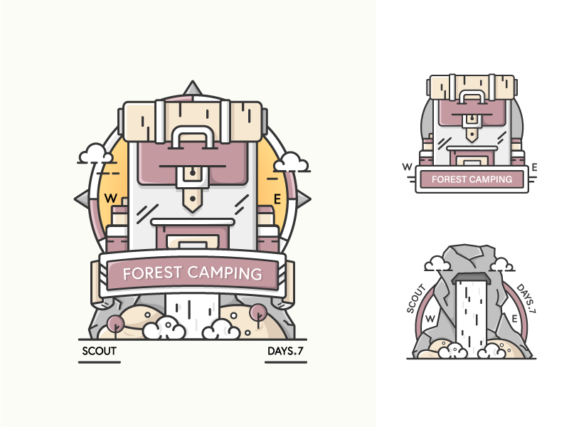 Camping badge by Mehvish
