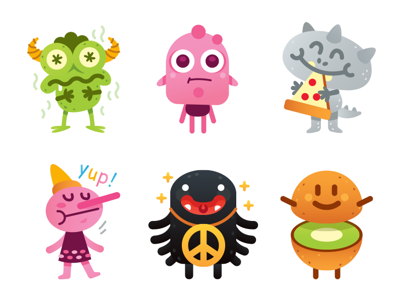 Monsters Emoji by Manu