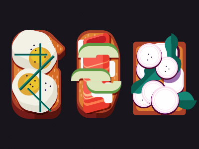 Tartines illustration by Maite Franchi
