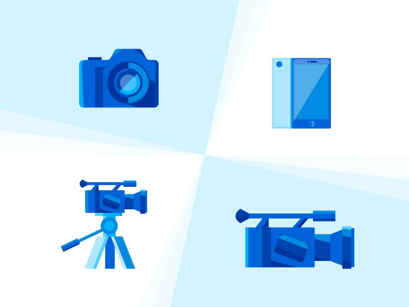 Video icons by Olena Golubiatnikova