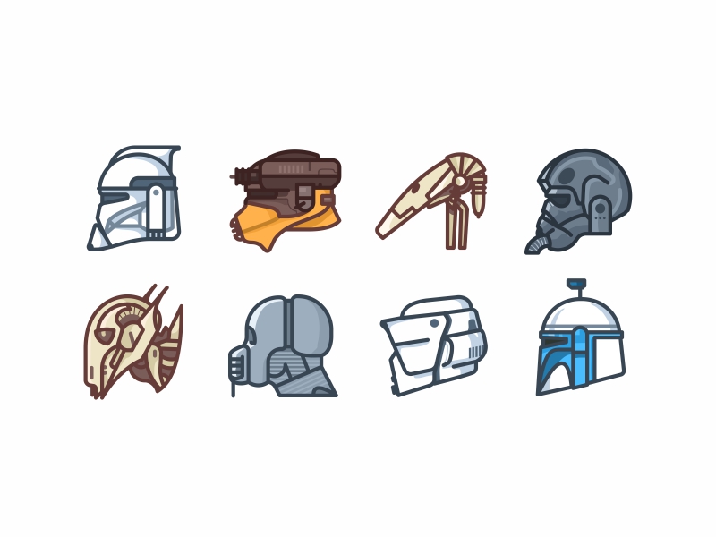 Star Wars Helmets by Aleksandar Savic