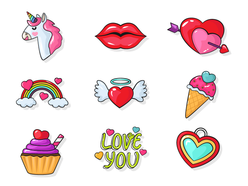 Valentine icons by Ferry Eka