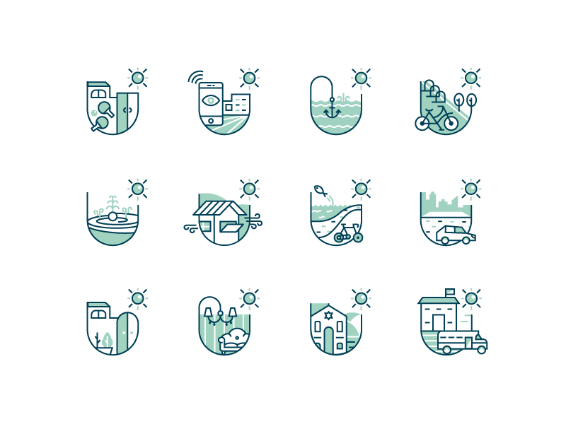 Real Estate icons by Bee Creations