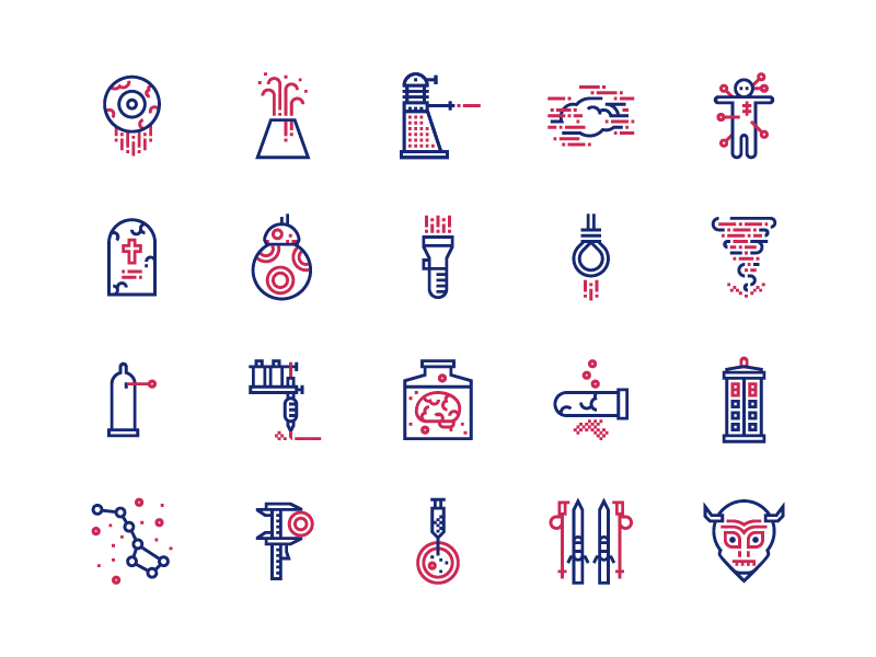 Science and Fiction icons by Kamila Pi