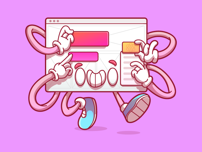 Landing Page illustration by Thunder Rockets