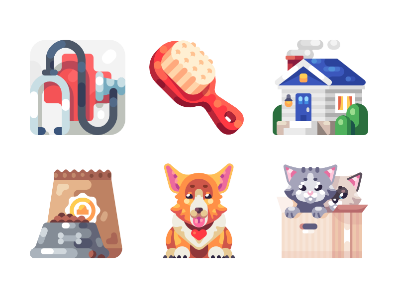 Pets Illustrations by Victor Salomakhin