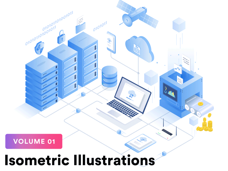 Isometric Illustrations by Virgil Pana