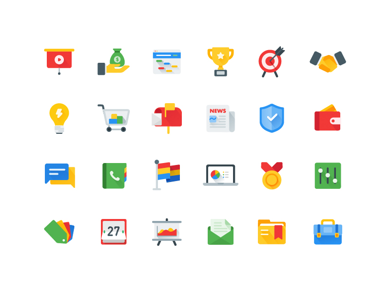 Business icons by Nicholas