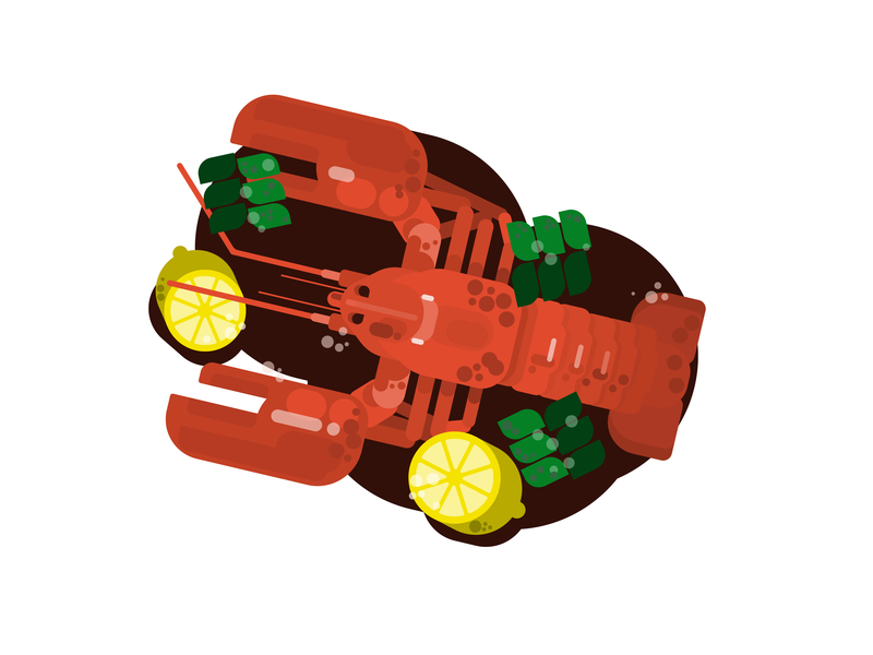 Lobster illustration by Gytis Jonaitis