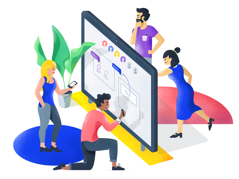 Team Collaboration Illustration by Andrew McKay