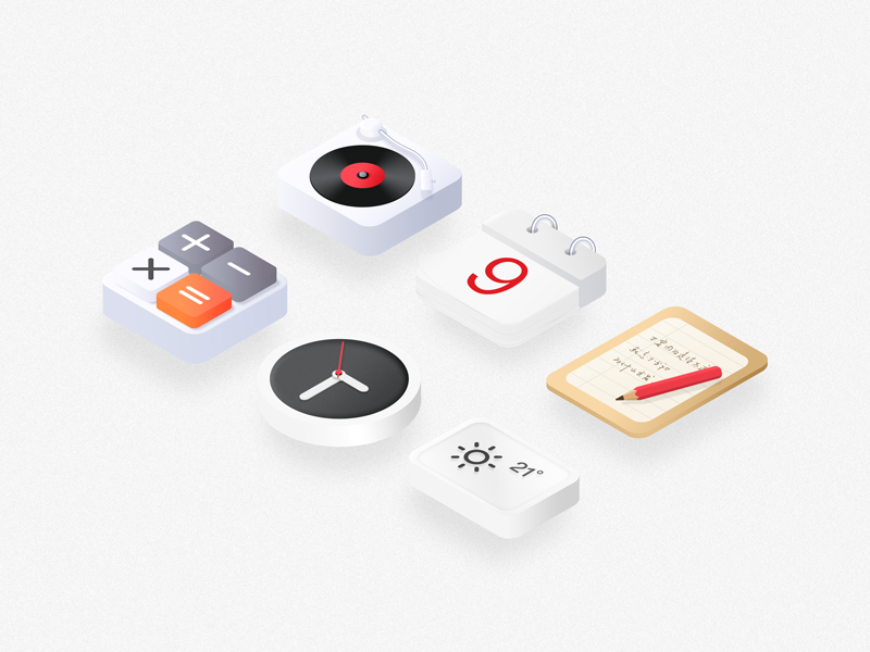 Isometric icons by ZeBang