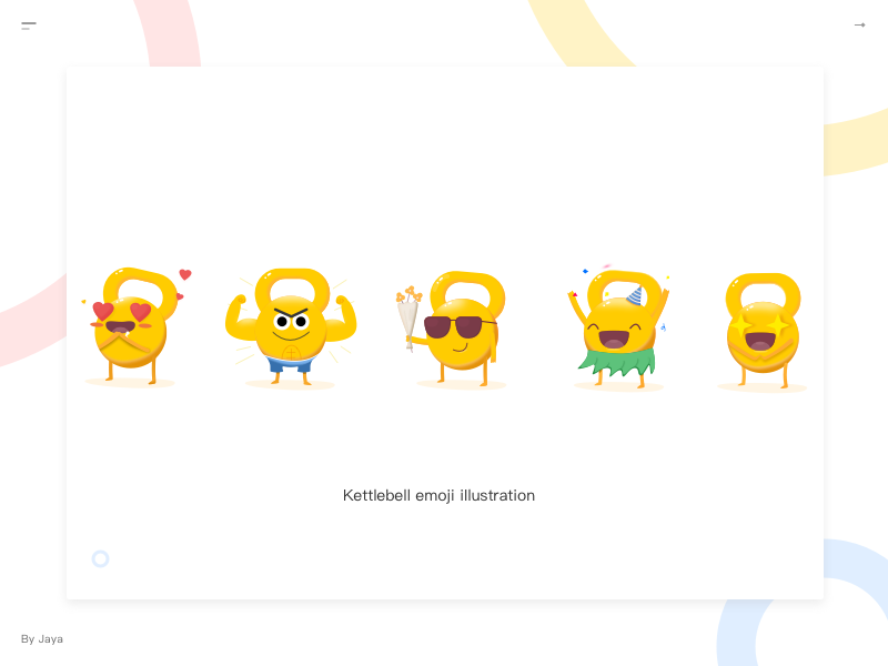 Kettlebell Emojis by Jaya