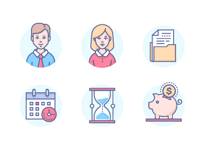 Business Icons by Ilya Boyko