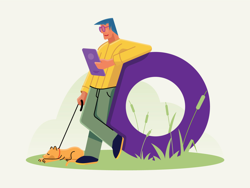 dog walker by Turgay Mutlay