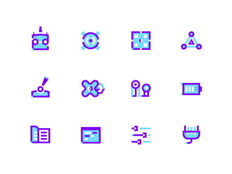 Drone icons by Vadim Gromov