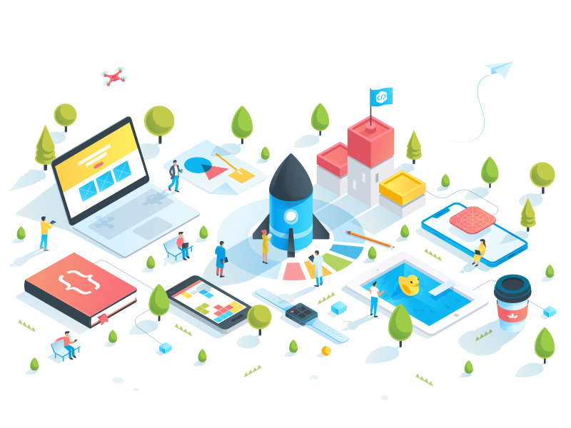 isometric city by alexandrov alexandr for Fireart Studio