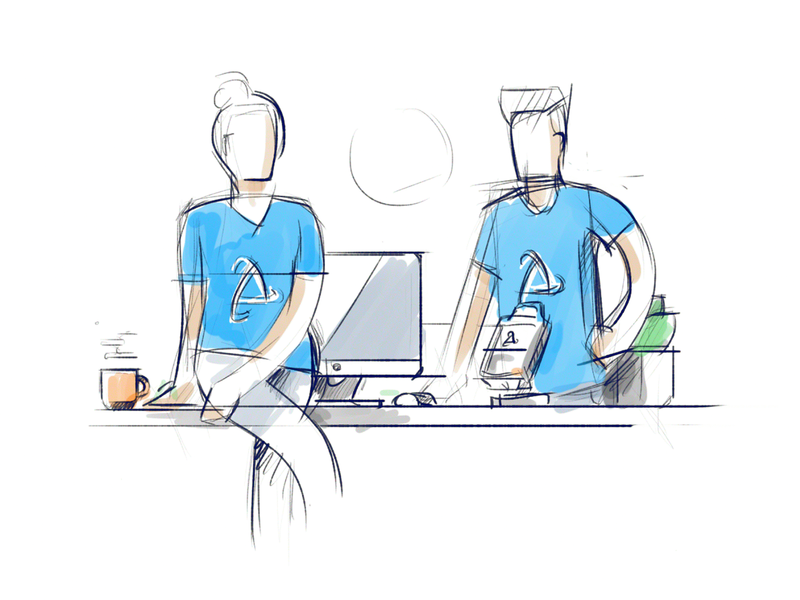 Payjunction sketch by Eddie Lobanovskiy for Unfold