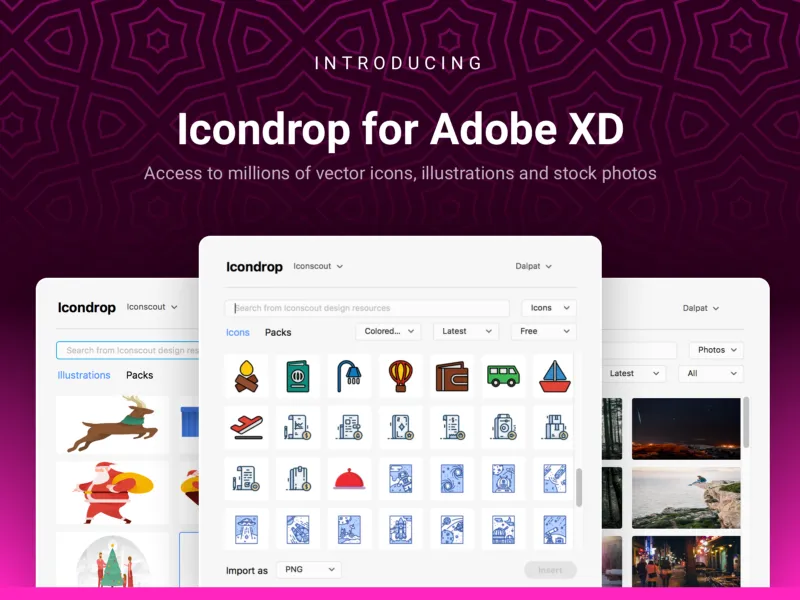 Icondrop for Adobe XD