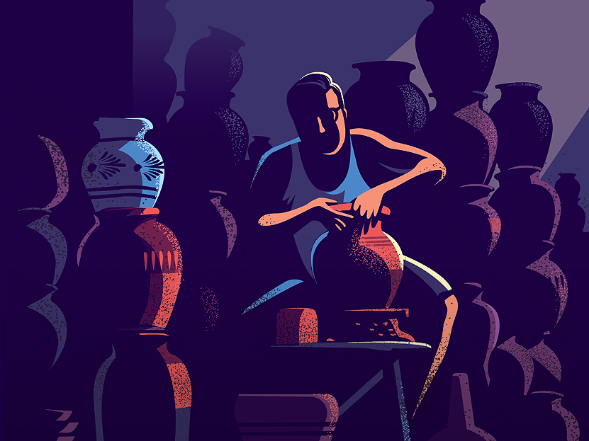 dribbble_shaping_clay by ranganath krishnamani