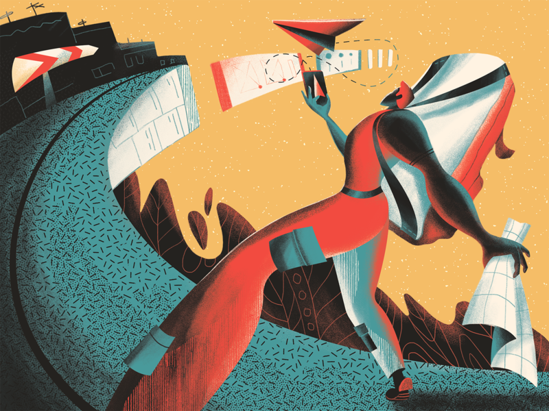 navigation_in_ui_illustration_tubik by tubik in Graphic Design