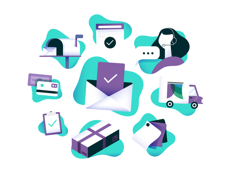 shopping illustration by Santiago Gatti for Kilómetro