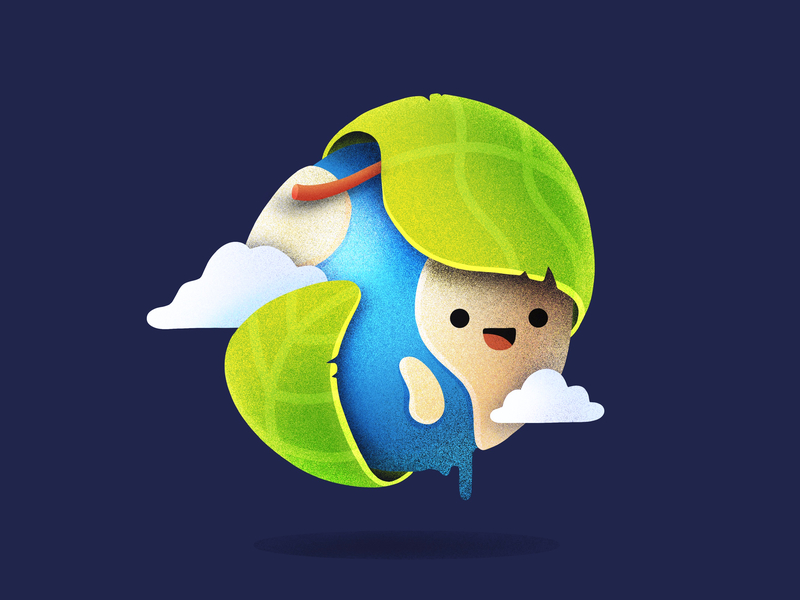 Positive earth by Justas Galaburda in Procreate Illustrations in Iconscout's Design Inspiration